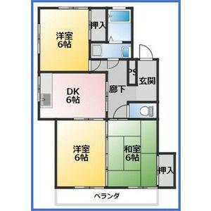 サンライト東刈谷(3DK/3階)の間取り写真