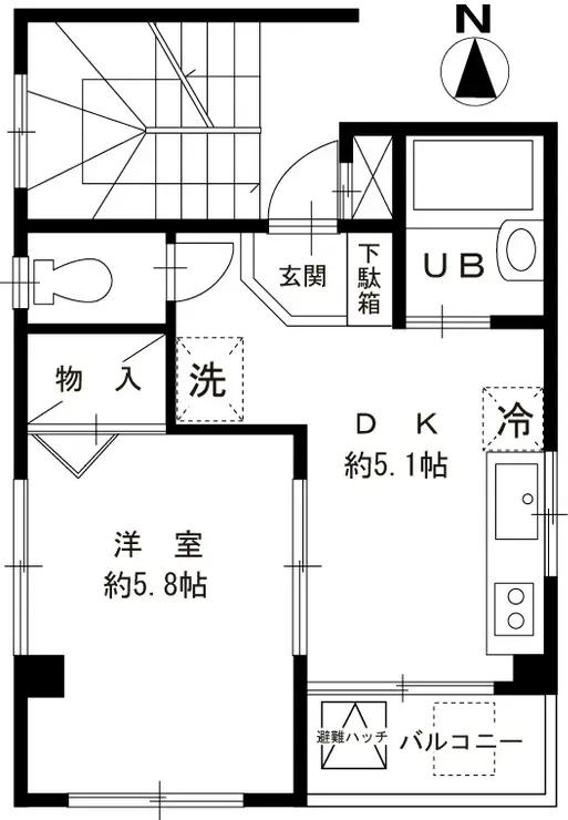 サンライズ・ビュー 4階階 間取り