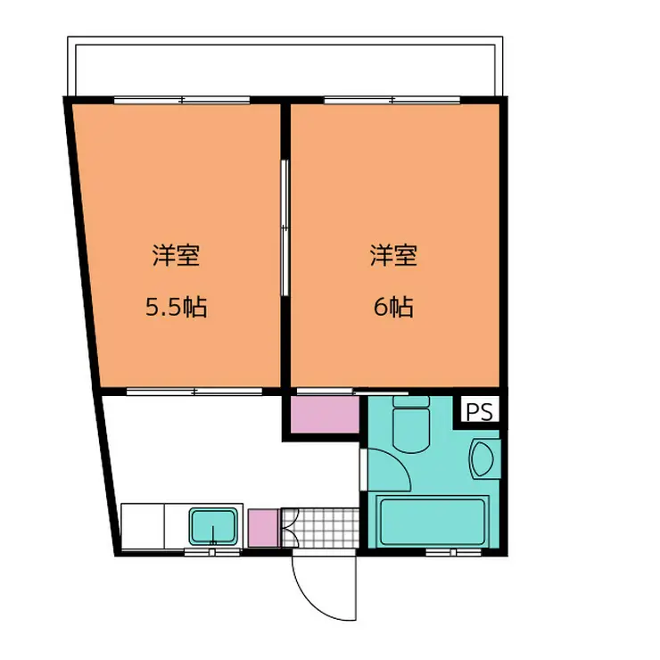 松戸パレス 5階階 間取り