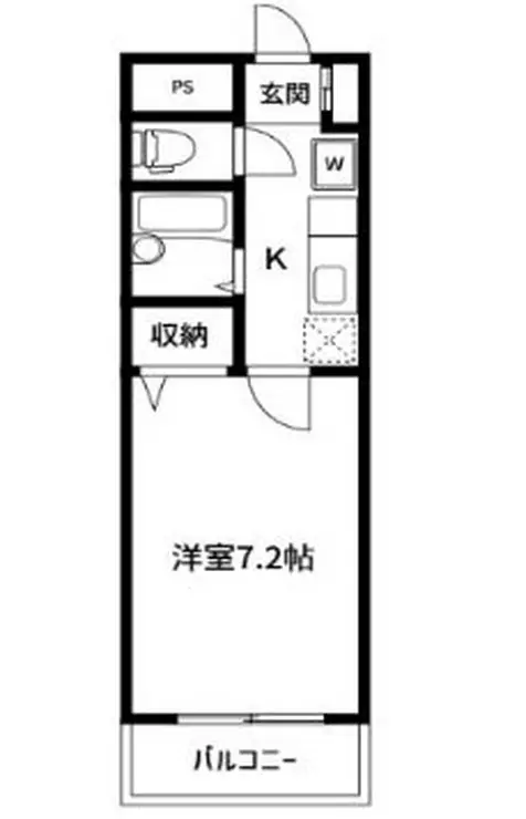 岡部ドエル参番館 1階階 間取り