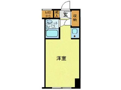 ハローレジデンス西葛西(ワンルーム/2階)の間取り写真