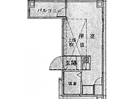 チクマビル(ワンルーム/5階)の間取り写真