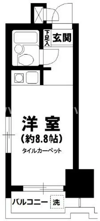 パレ・ドール文京メトロプラザI 8階階 間取り