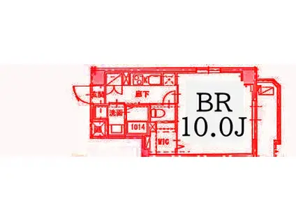 マークス横濱浅間町(1K/2階)の間取り写真