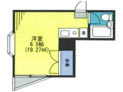 ヌーベル本石(ワンルーム/1階)の間取り写真