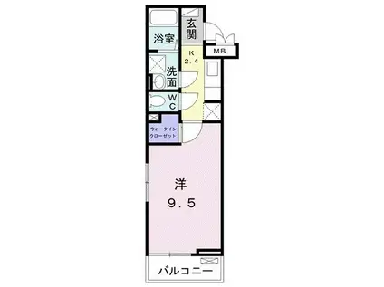 グレイス・ゴッド(1K/3階)の間取り写真