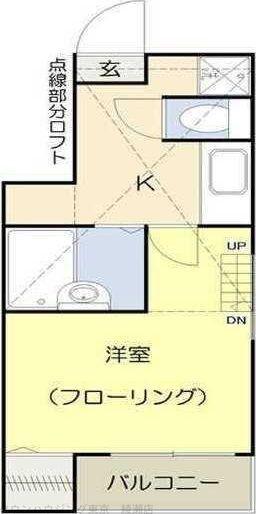 SAKURA一番館(1K/1階)の間取り写真