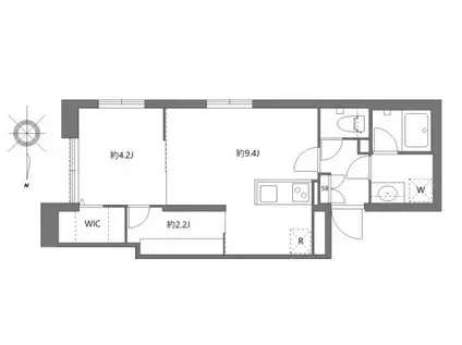 アバンテリム大森北(1LDK/1階)の間取り写真