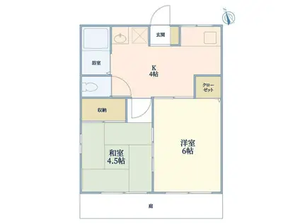 セルティアIII(2K/1階)の間取り写真