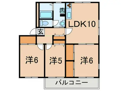 キャムグレース(3LDK/3階)の間取り写真