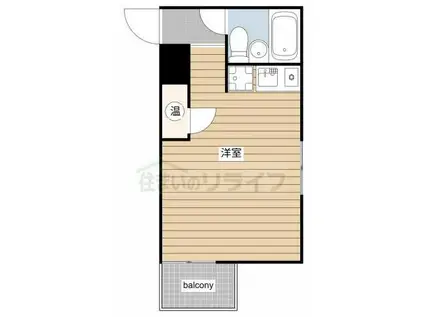 牛込パークハイツ(ワンルーム/2階)の間取り写真