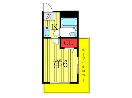 ステップハウス21(1K/3階)の間取り写真