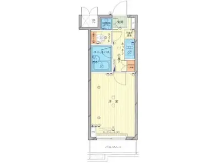 ルーブル西馬込参番館(1K/4階)の間取り写真