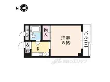 アレックス白川(1K/4階)の間取り写真