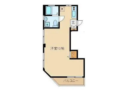 アクセス駒込(ワンルーム/4階)の間取り写真