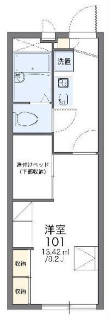 レオパレスエルフ(1K/2階)の間取り写真