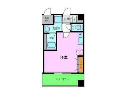 ライフデザイン新金岡C棟(ワンルーム/7階)の間取り写真