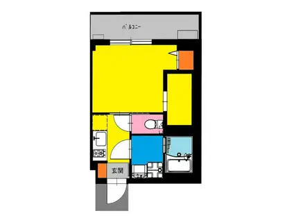 BCASA南幸町(1SLDK/4階)の間取り写真