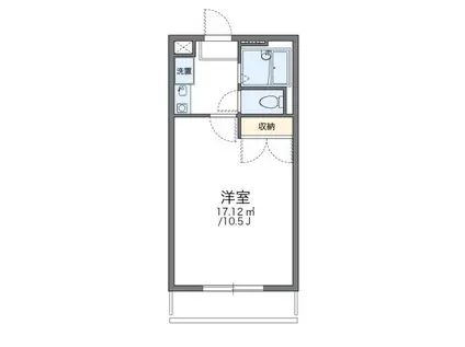 レオパレス源(1K/3階)の間取り写真