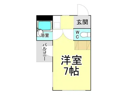 WILL INOSAKA(ワンルーム/4階)の間取り写真