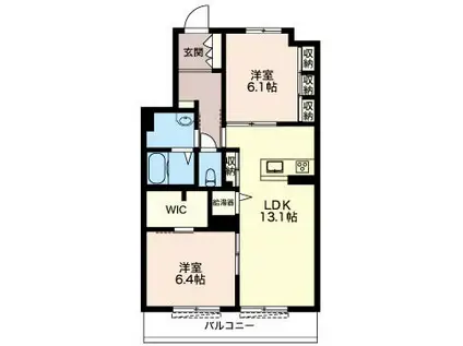  ヴィアフェリーチェ(2LDK/2階)の間取り写真