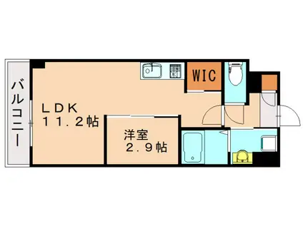 AVENUE KUROSAKI RESIDENCE(1LDK/7階)の間取り写真