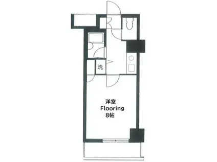 ステラレジデンス横浜(1K/6階)の間取り写真