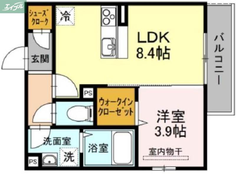 メゾン・ド・ルアール(1LDK/3階)の間取り写真