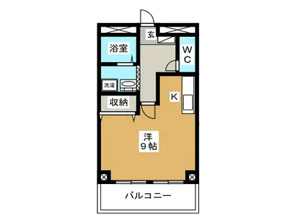 ドミトリー平林(1K/3階)の間取り写真