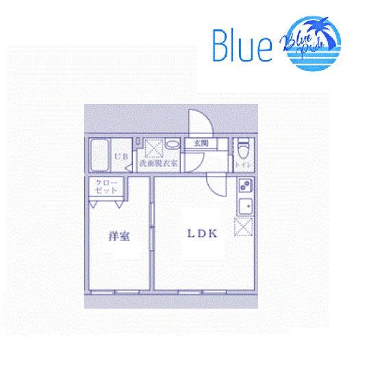 エレジオ横浜(1LDK/1階)の間取り写真