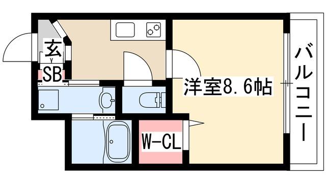 GRACE REGALIA(1K/3階)の間取り写真