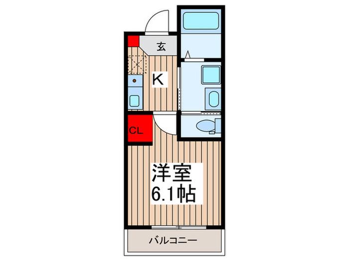 メゾン ルメイリア(1K/2階)の間取り写真