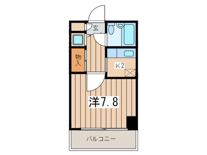 日宝コート浅間町(1K/6階)の間取り写真