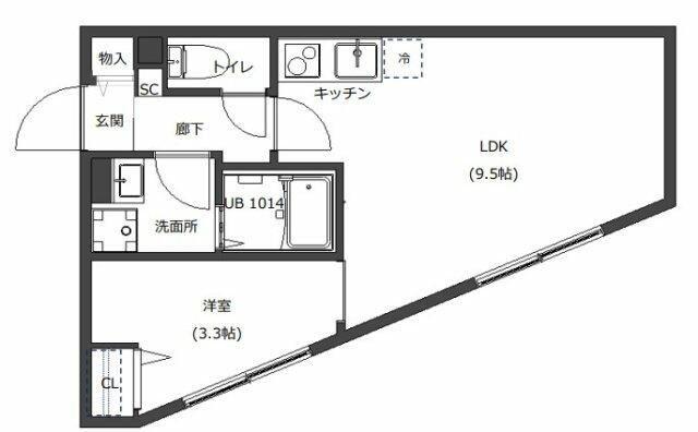 D-STYLE西巣鴨(1LDK/1階)の間取り写真