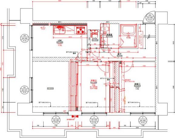 ISM徳川RESIDENCE(2LDK/3階)の間取り写真
