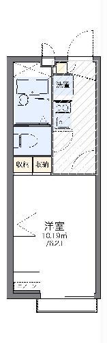 レオパレス猫座(1K/2階)の間取り写真