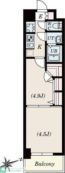 S-RESIDENCE神沢AFFORD(2K/1階)の間取り写真