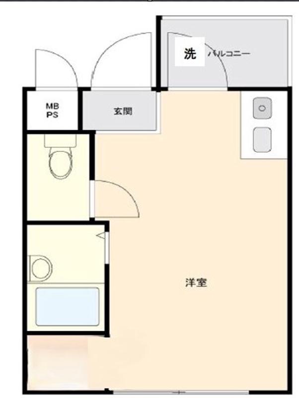 ベルメゾン池袋(ワンルーム/3階)の間取り写真