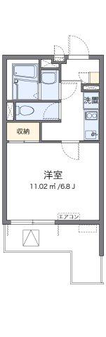 クレイノエスポワールK(1K/3階)の間取り写真