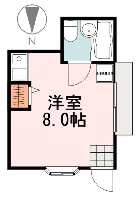 ラポート(ワンルーム/1階)の間取り写真