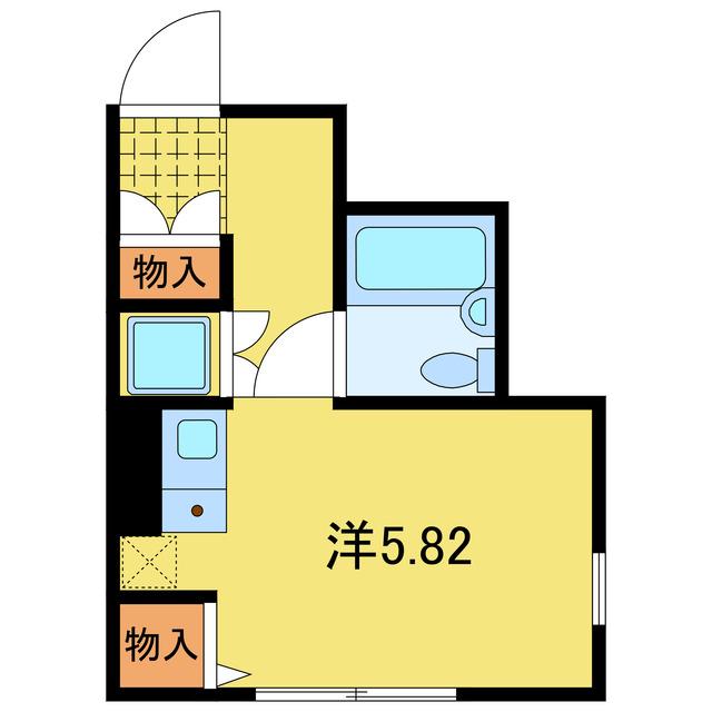 デュオメゾン北千住駅前(ワンルーム/2階)の間取り写真