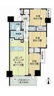 セルアージュ小田原銀座通(3LDK/5階)の間取り写真