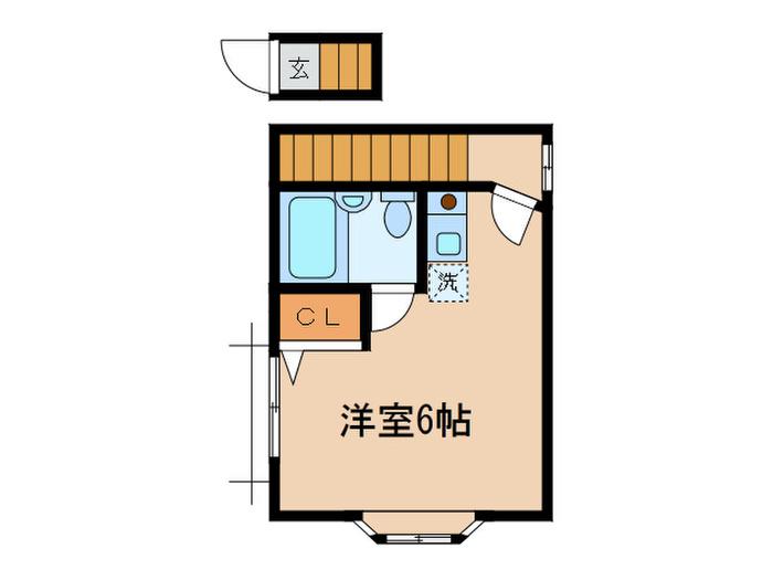 天沼ハイツ(ワンルーム/2階)の間取り写真