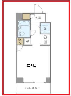 ウインベル錦糸町第3(ワンルーム/4階)の間取り写真