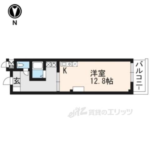 エクセタコート(1K/3階)の間取り写真