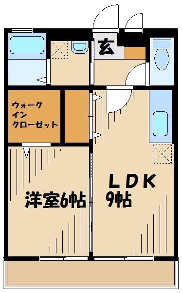 フラットサクセス(1LDK/2階)の間取り写真