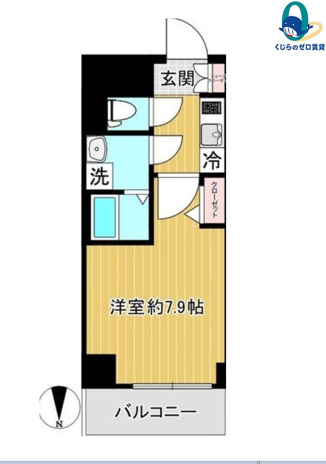SHOKEN RESIDENCE名古屋泉(1K/8階)の間取り写真