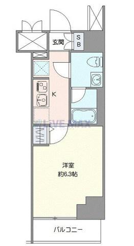 CREST TAPP新横浜(1K/7階)の間取り写真