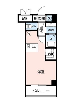 レオーネ王子飛鳥山(ワンルーム/2階)の間取り写真
