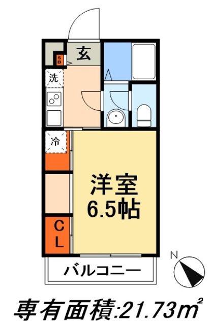 リブリ・幕張西(1K/2階)の間取り写真
